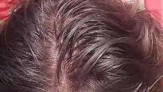 I performed an amateur blowjob and doggy style fuck, cumming in her mouth in the bush.