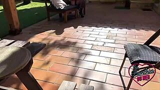 Ava and ashley say, 'let's share this big cock in stockings'