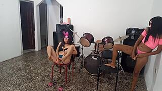 Who Dances Better: White Bitch or Dark-Haired Bitch with Strange Vaginas?