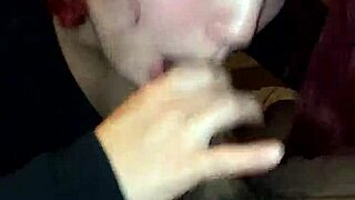 Sexy Redhead Milf Delivers Intense Blowjob And Cumshot