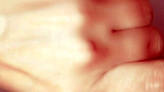 Stepmother gives me a sloppy blowjob close up