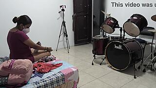 Sexy Venezuelan housewife says, 'I'm packing horny tits for holiday vacation.'