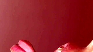 Stepmother gives me a sloppy blowjob close up