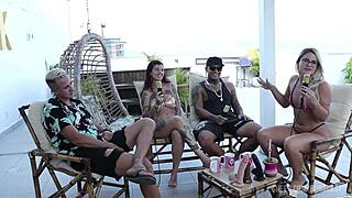 Couple Kobra and Bruna Carlos in Bora Cast compilation part 2