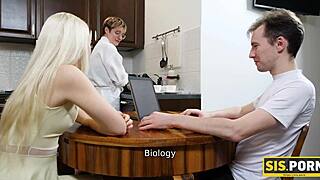 hey slim blonde, let's skip dinner and have some wild sex with your stepbrother