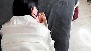 Close up pov sex bends stepmom in doggy and cowgirl