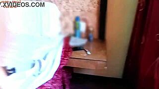 Mexican latina wife loves bareback sex with lover while cuckold records orgasm