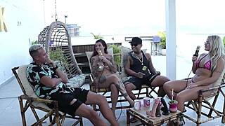 hey check out this compilation of casal kobra in bora cast with bruna carlos part 3 all sexy on sheer red