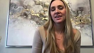 Is This Tall Blonde Milf Model JJ Ready For Her First Time Casting With Long Legs Spread?