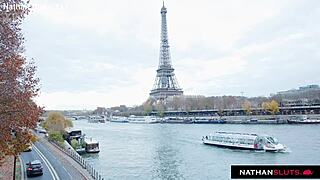 Thrilled by natasha nice with big natural tits handling deepthroat and cumshot like a true boss