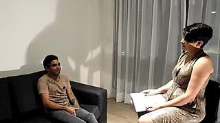 French Wife In Interracial Group Sex With Blowjob Deepthroat And Anal Fucking From Big Cocks