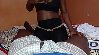 Ebony Slimthick Babe Fucks Good in Panties