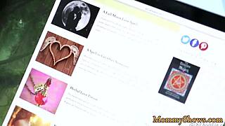 Busty milf boldly queening cute stepdaughter in face sitting