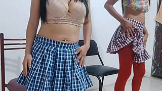 Sexual And Erotic Dance At My Brunette Stepsisters House With Hot Whores Flashing Ass Shaking In Interview