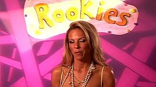 I love starting out as a rookie, Kayla Synz says in amateur assfucking and blowjob action