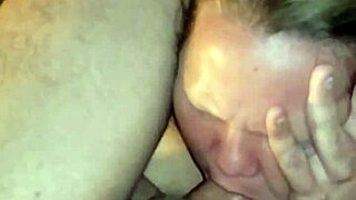 Throat fucking her deep while she moans loud in wild sex session.