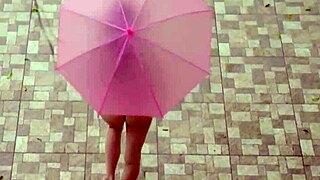 petite babe hilary c slowly strips down to reveal her all-natural body in a teasing outdoor display