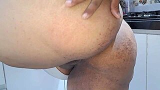 Hot Milf Spanks Stepson With Big Natural Tits In Kitchen Surprise