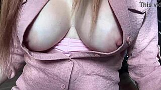 italian milf artemisia love contrasts big tits in slow motion solo