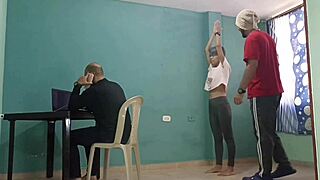 fucked perverted stepsisters in family home with cuckold husband watching european wife scream