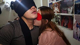 Her Deep Wet Kisses Crave Saliva From Colombian Ebony Babe's Tongue