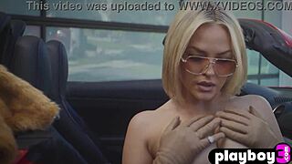 Glamorous Big Ass Milf Alexis Texas Strips Lingerie and Poses Naked in Sport Car Outdoors