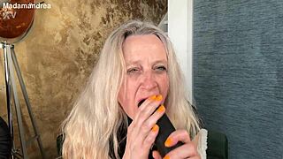 Horny Prolapse Fisting with Mega Dildo in Latex Corset