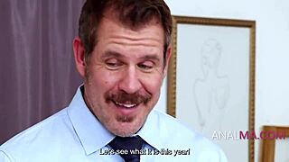 Our stepdaughter's ass feels so incredible for double penetration on F-Day. Jena LaRose and Mila Milkshake take it rough with Jason Sarcinelli in anal sex.