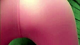 Wife shared her homemade video in pink leggings getting fucked on sofa