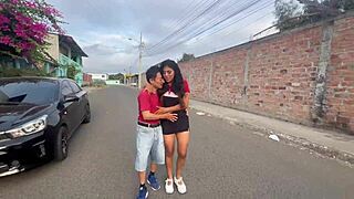 Hey, what if they catch us having fun sex in public park with my whore girlfriend and horny stranger?