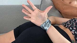 I Adore How Moms Friend Moans While Sucking Cock with Hands Bound