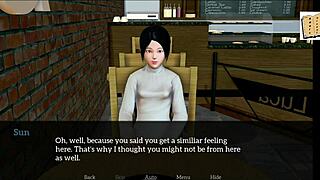 Blonde and brunette teens play an erotic game with a MILF twist.