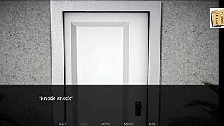 Blonde and brunette teens play an erotic game with a MILF twist.