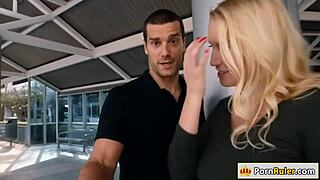 Milf vanessa hooks up with stranger for big tits blonde blowjob and doggystyle hardcore with huge cock outdoors 😏