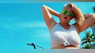 Bebezita, the blonde milf with big natural tits and huge nipples, reveals her sensual side.