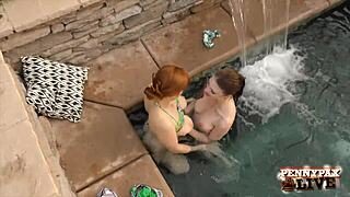 Why Settle For Boring Baths When Curvy Lesbians Like Penny Pax Dive Into Hot Tub Pussy Licking?
