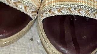 cum on my step mom's heels, you dirty boy?