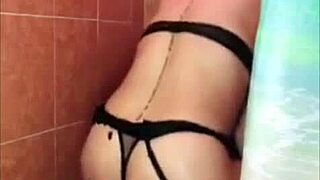 MY FIRST TIME WITH A SEX TOY in the Shower as a LATINA MILF