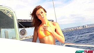 we're two girls eating pussy on a boat at high sea in barcelona with dildo toys