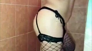 MY FIRST TIME WITH A SEX TOY in the Shower as a LATINA MILF