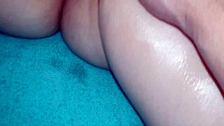 redhead wife masturbates shaved pussy to multiple orgasms