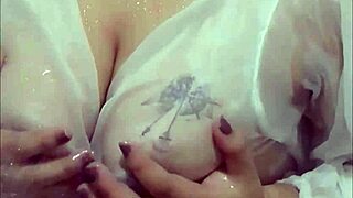 viral student naligo mag isa with big tits bbw milf in homemade shower solo