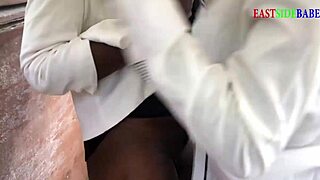 i caught my wife red handed fucking outdoor with my landlord, that ebony bbw riding his big black cock hard