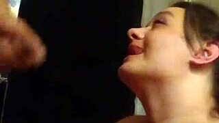 Pornnapplepie update contrasts brunette milf's deepthroat gagging with wet pussy masturbation in homemade vid.