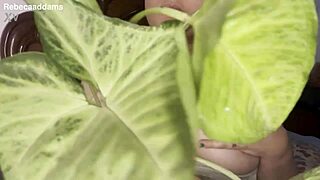 hello to this big natural tit wiggle display