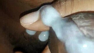horny cock releasing thick cum in close up