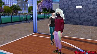 i remember in chapter 4 how madara bet videl on stripping game and unexpectedly covered her with lots of cum