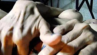 vrpussyvision com - swimmingpool masturbation with big tits asian milf fingering shaved pussy outdoors until orgasm