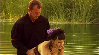 Milf Cytherea In Fishnets Lingerie Gets Deepthroat And Doggystyle Anal Fucking With Gaping Asshole On Bed