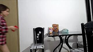 Horny Colombian Stepsister Begs For Cum In Cereal Before Hardcore Blowjob And Taboo Sex In Homemade Roleplay